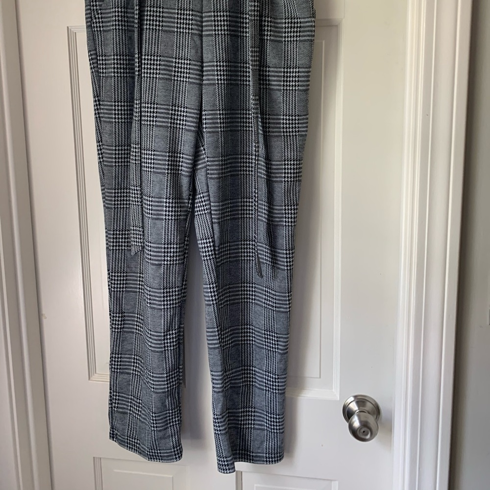 Black and White Checkered Pants - Picture 2 of 4